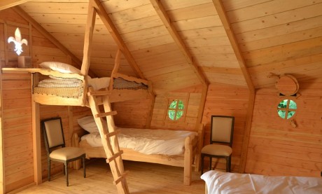 Cabane à louer vue intérieure