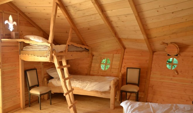 Cabane à louer vue intérieure